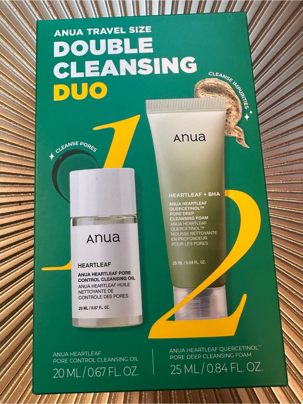 Anua Heartleaf Double Cleanse Duo - New in box / sealed